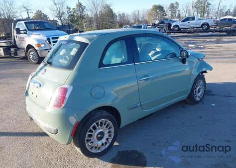 2012 Fiat 500 Lounge z USA, uszkodzony, nr VIN 3C3CFFCR0CT128100